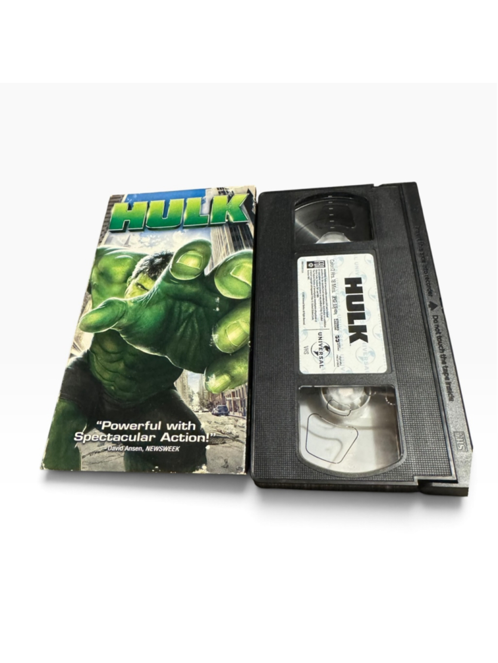 Marvel Universal Hulk Movie VHS Vcr Tape Vintage Y2k 2003